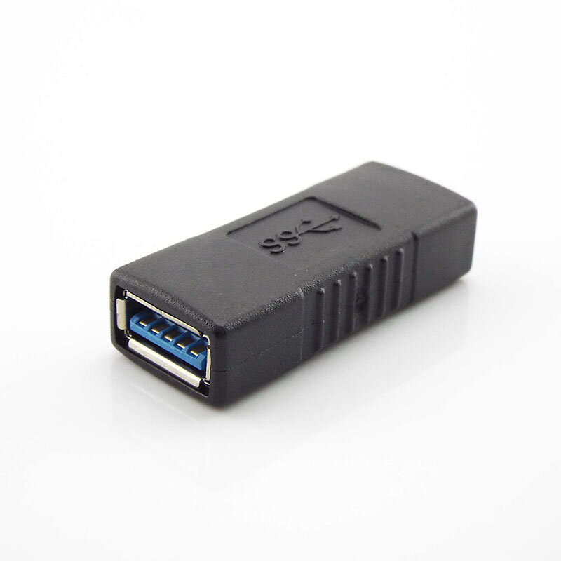 Сверхскоростной Переходник USB 3,0, переходник «гнездо-гнездо», удлинитель, соединительный конвертер для кабелей ноутбуков и компьютеров