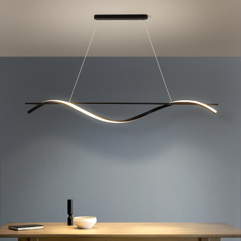 Luzes LED pendente para sala de jantar Lâmpadas minimalistas modernas Candeeiro de mesa decorativo Decoração de casa, Cozinha