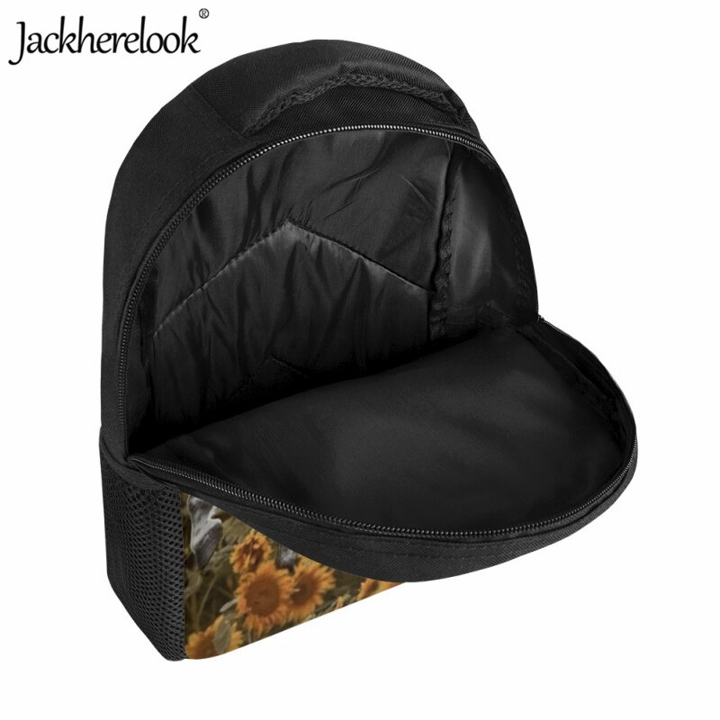 Jackherelook-Bolso escolar con estampado 3D de caballo corriendo, mochila de viaje práctica, a la moda, con diseño artístico, para niños