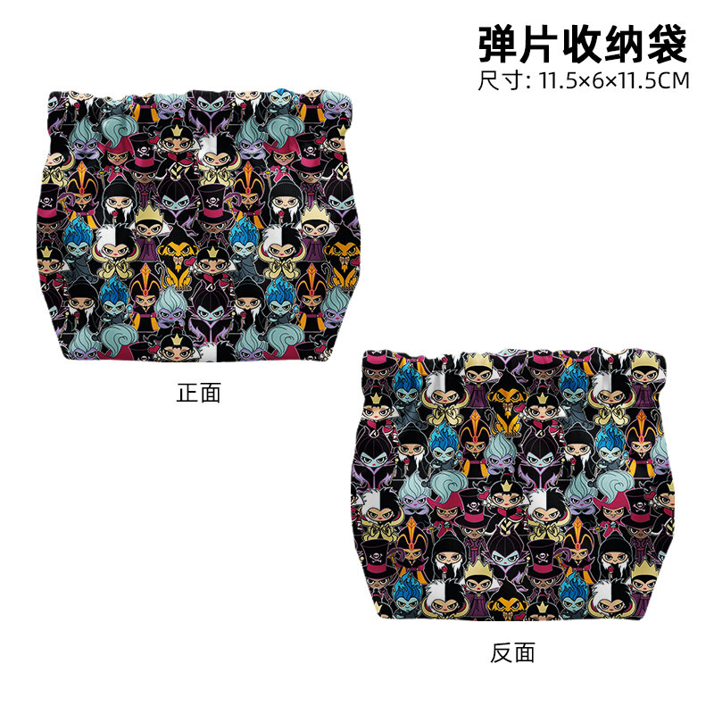 Disney Maleficent T8840 Anime Briefcases Coin Bag Cartoon Makeup Bag Casual Purses Card Storage Handbag Gift