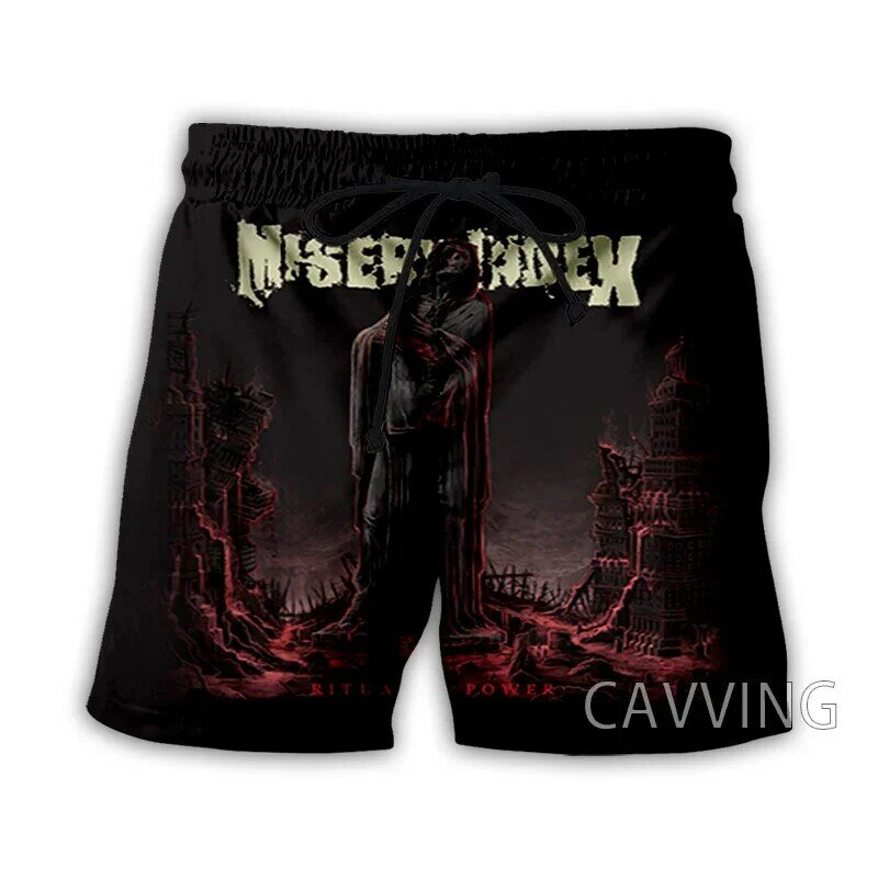 CAVVING 3D Printed Misery Index  Summer Beach Shorts Streetwear Quick Dry Casual Shorts Sweat Shorts for Women/men