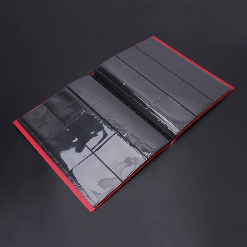 Double Sided Folder Card Sleeve Carry Card with Strap for Trading Card Dropship