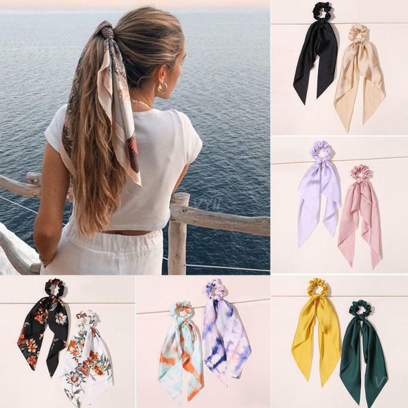 Fashion Fashionable Hair Tie Fashion Elastic Hair Rope Print Stylish Hair Tie In-demand Hair Tie Scrunchies Versatile Bow Trendy