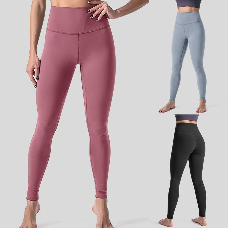 Moda damska na co dzień jednolity kolor obcisłe legginsy do jogi kostium 2024 Slim Fit wysoki stan stroje gimnastyczne sportowe spodnie dla kobiet