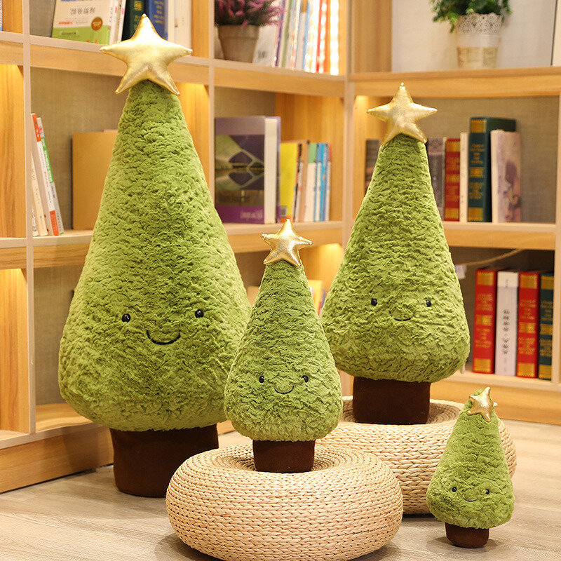 1pc 29-65cm Simulation Weihnachts baum Plüschtiere niedlichen immergrünen Plüsch Kissen Puppen, die Bäume gefüllt für Weihnachten verkleiden