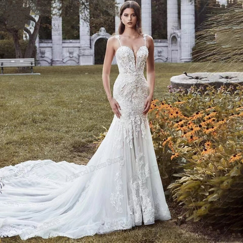 Exquisite Wedding Dresses Glamorous Bridal Gowns Lace Appliques Sexy Sweetheart Backless Sheath Mermaid Vestidos De Novia 2024