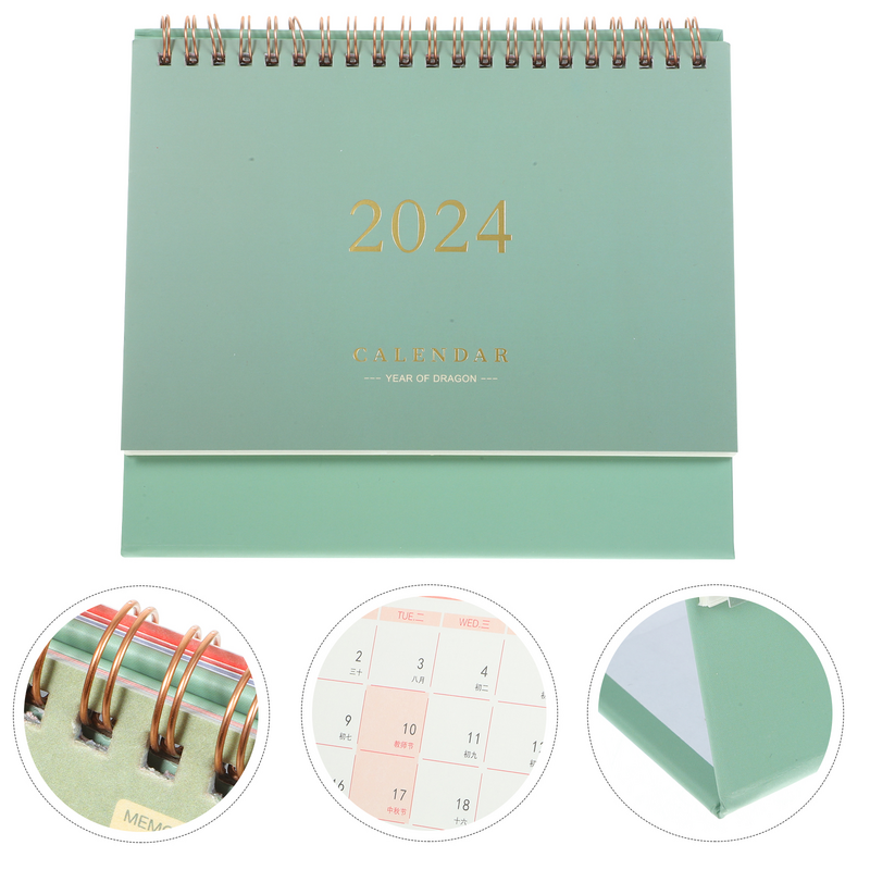 Table Decor Standing Calendar Office Small Monthly Planner Table Office Mini Tabletop Schedule Wall Daily Decorative