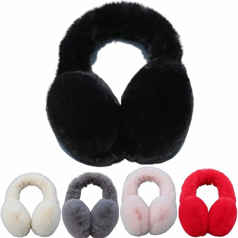 Miękkie nauszniki zimowe puszyste pluszowe nauszniki przytulne ciepłe podgrzewacze uszu mężczyźni kobiety