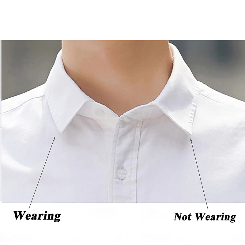 Ошейник из нержавеющей стали 3 размера, держатель для мужского ошейника, режущие вставки для жесткости рубашки