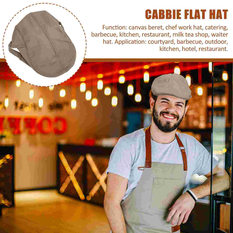 Chapeaux noirs pour hommes, chapeau de chef de cuisine, casquette de chef de cuisine, chapeau Cirgirl pour le service des cheveux, chapeaux en filet pour hommes