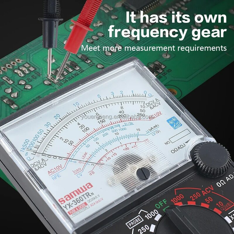 Multimetro puntatore digitale con suono vibrante YX-360TR voltmetro Home amperometro ohmmetro AC/DC Volt Amp Ohm capacità Tester Hz