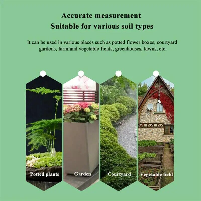 屋外土壌温度計,植物モニター,水分湿度計,庭の自動散水,Tuya検出器,1〜5個