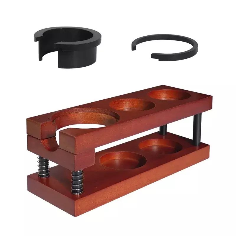 Tamping Mat Coffee Tamper Holder Support Base Barista Cafe Accessories Coffee Wood Pressure Flat Base Stand Tamp Station Wooden