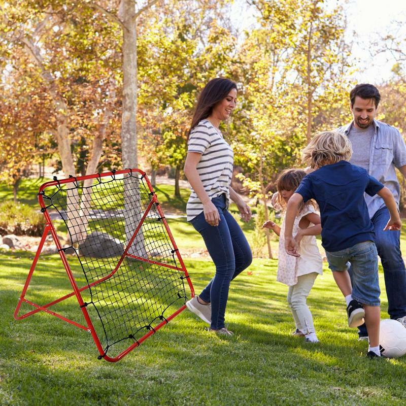 子供のためのサッカーリバウンダーネット、折りたたみ式バレーボールスノーボード、裏庭のスペース節約デザイン
