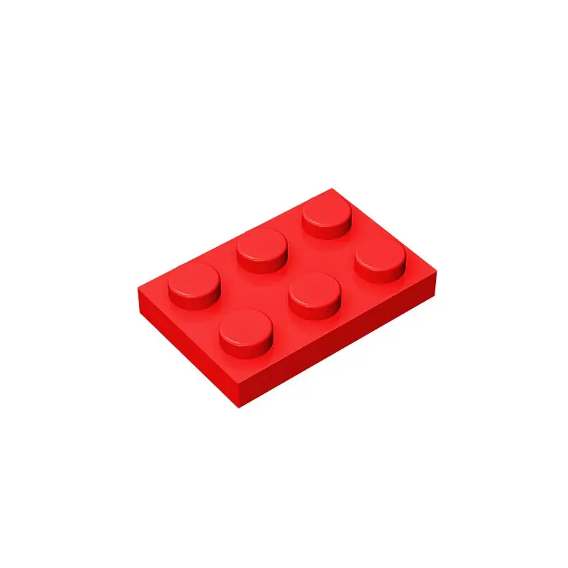 Pelat GDS-510 2x3 cocok dengan lego 3021 buah dari anak-anak DIY pelat partikel blok bangunan DIY