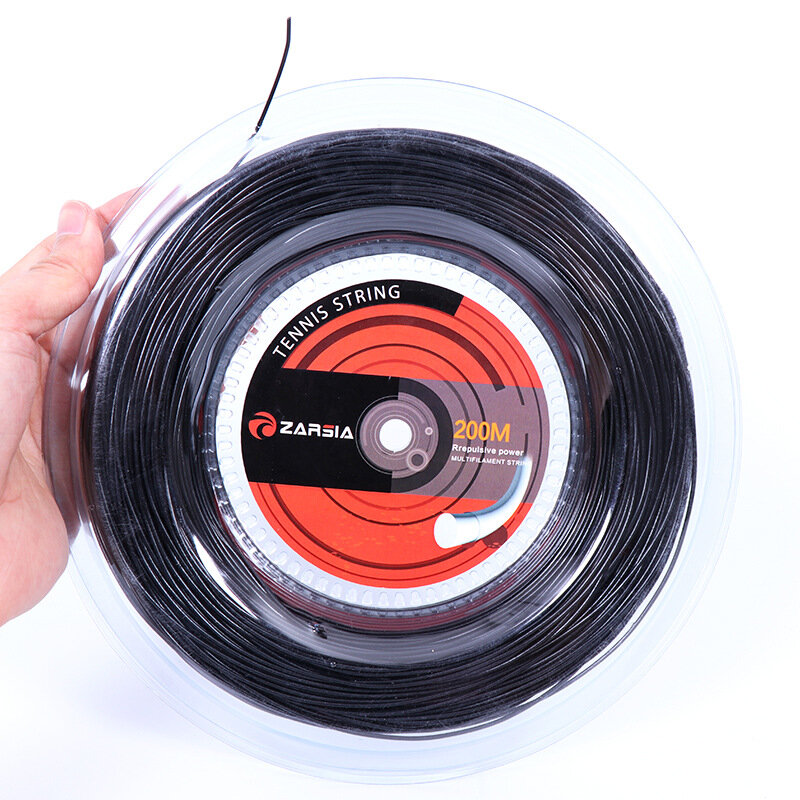 ZARSIA-Cuerda de nailon para raqueta de tenis, cuerda de tenis de 16G/1,35mm, 200m, potencia áspera