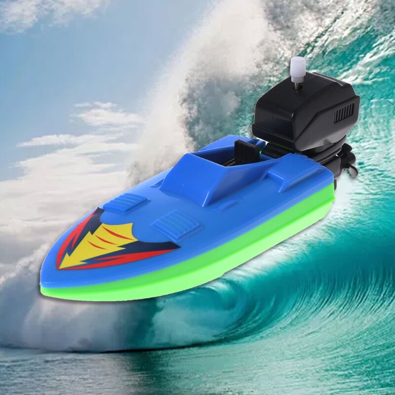 Mini-speedboot interactief zwembadspeelgoed voor waterstrand om te spelen Cartoon babybadje