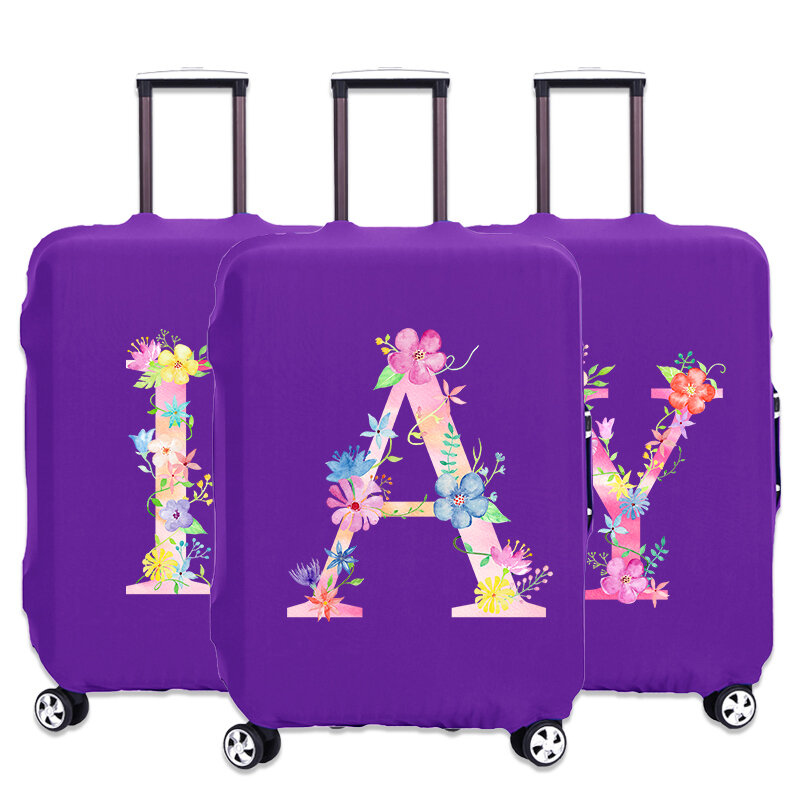 18〜32インチの荷物カバー,ラゲッジカバー,厚い,紫,スーツケースアクセサリー