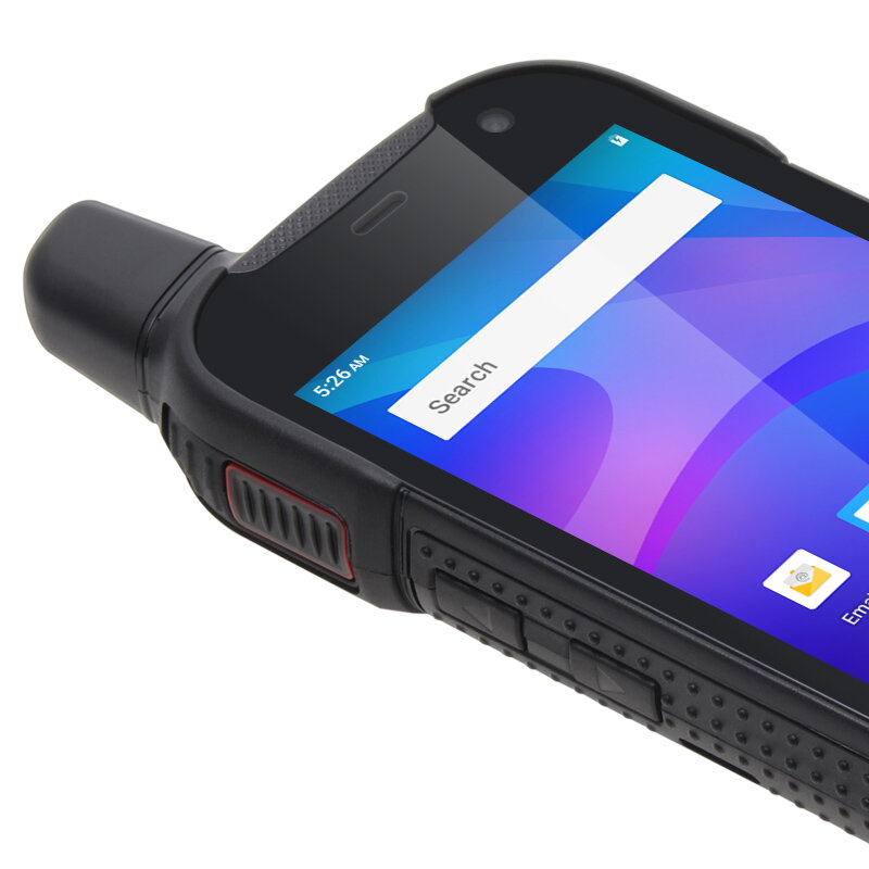 UNIWA F100 GPS NFC 4G Zello Walkie Talkie Pharne Android 10 Radio dengan Panggilan Telepon 4 Inci Layar Sentuh IPS