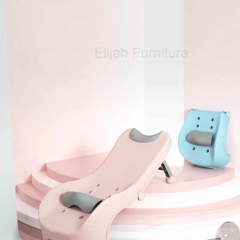 Almohada de ducha para niños, silla de champú, artefacto para el hogar, taburete plegable, sillas de champú para salón, muebles de salón, Fryzjerski, QF50SC