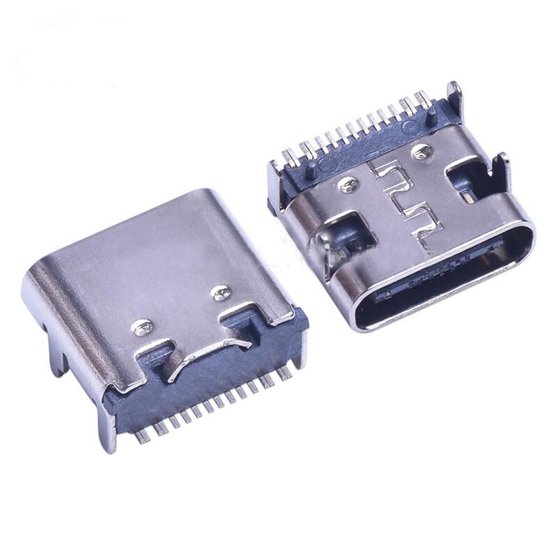 1-10pcsType C female seat 3.1 TYPE-C 12PIN single-row SMT four-pin plug-in board type-c double-sided