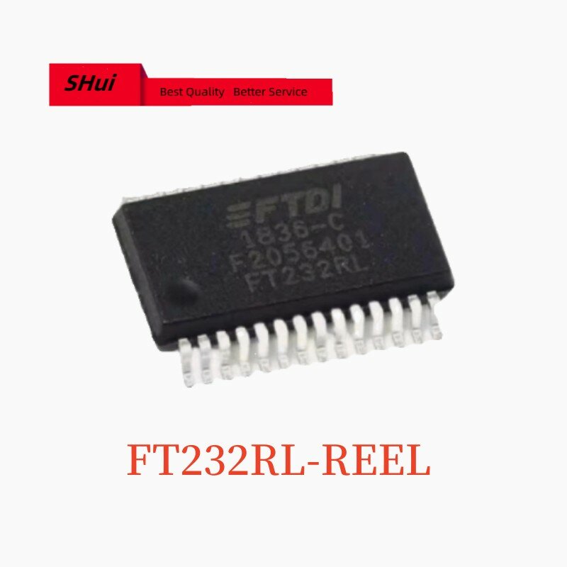 SSOP-28 USB 직렬 포트 칩 브리지 칩, FT232RL, FT232, 10 개 ~ 50 개