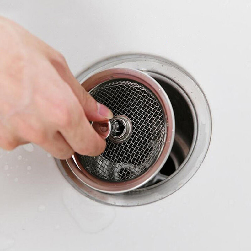 1 pz lavello da cucina filtro a rete in acciaio inox bagno filtro bacino capelli Catcher Stopper pavimento immondizia lavello da cucina accessori