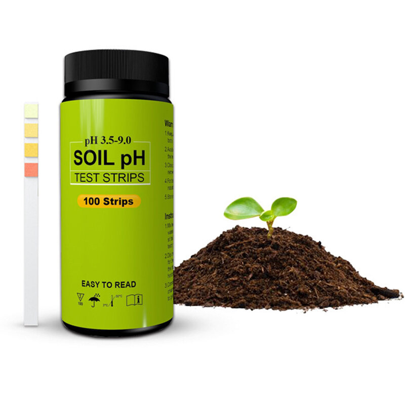 Strisce PH 100 strisce reattive professionali 3.5-9.0 PH Litmus Paper Ph cosmetici per l'acqua strisce reattive per acidità del suolo