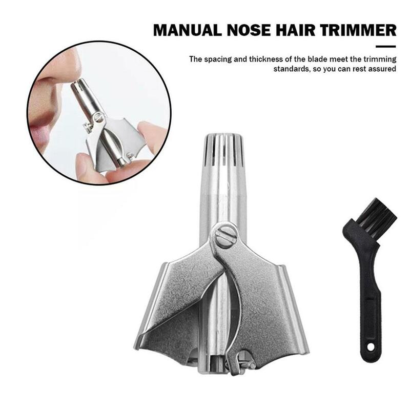 1 pz naso Trimmer per gli uomini in acciaio inox Trimmer per naso rasoio rasoio lavabile portatile naso orecchio capelli Trimmer A4R7