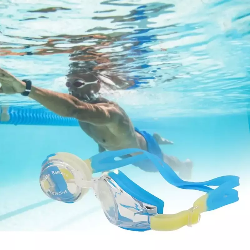 Kacamata renang praktis pria, desain ergonomis nyaman untuk berenang menyelam