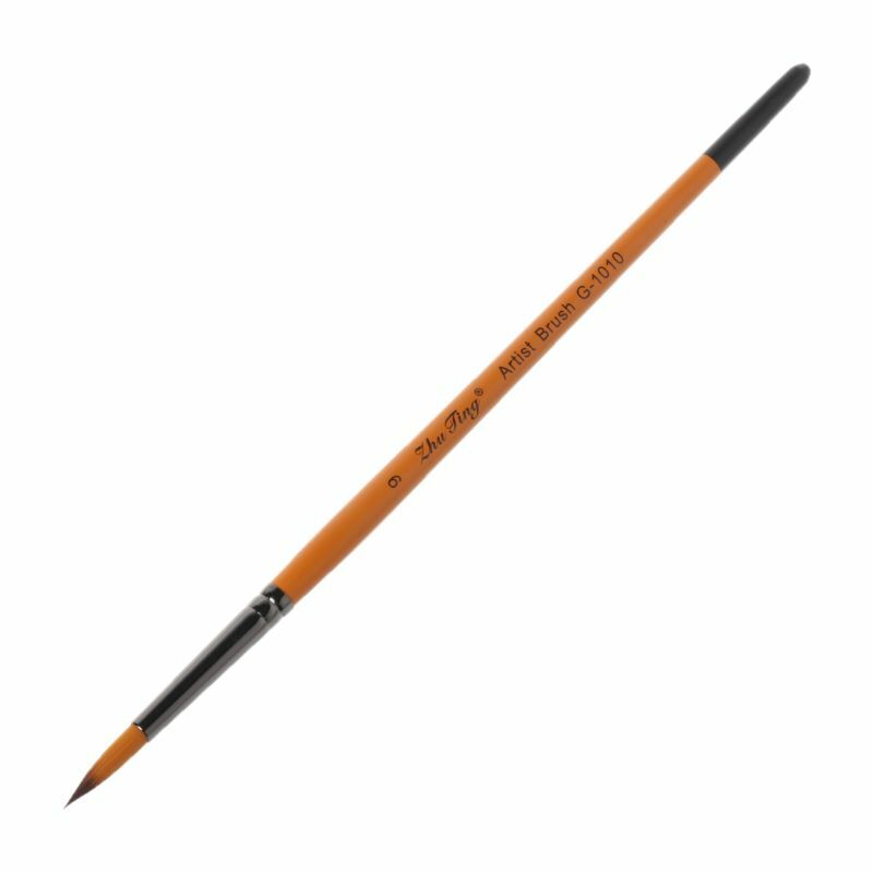 قلم رفيع مرسومة يدويًا من YYDS لوازم فنية للرسم برأس نقطة فرشاة نايلون بألوان مائية