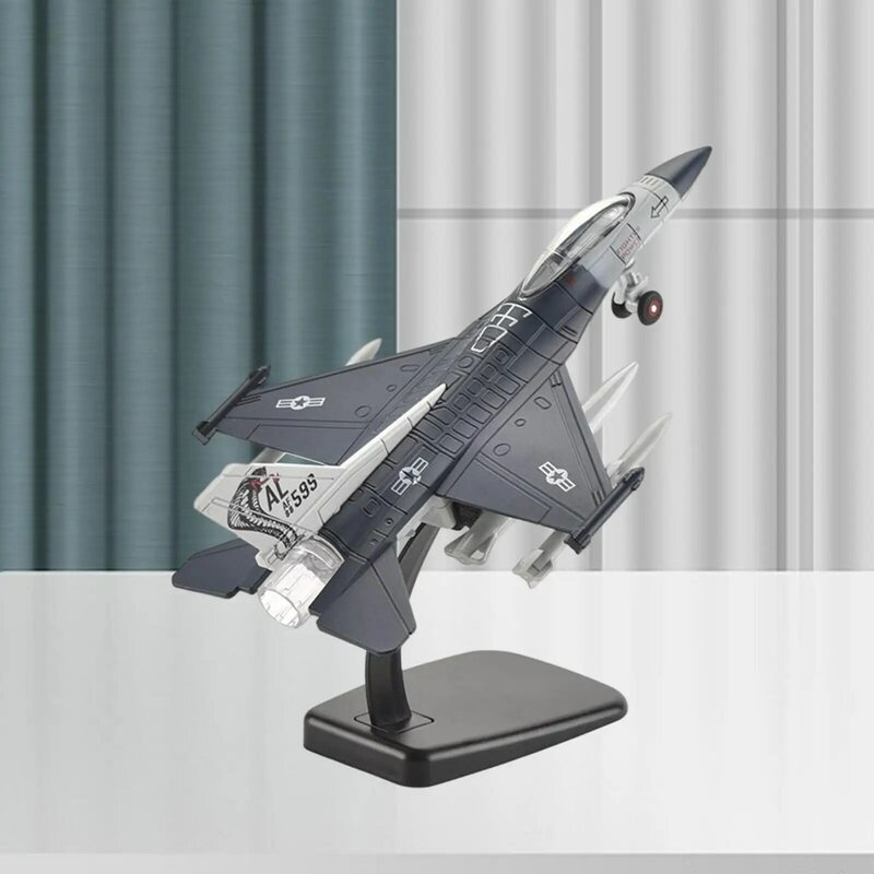 1/72 F16 Soufa Model myśliwca odlewu samolotu pamiątkowe przedmioty kolekcjonerskie do domu ciemnoniebieskie