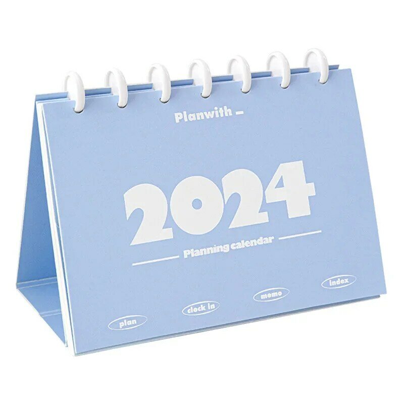 Multifuncional Desk Calendar with Mushroom Button, Efficient Learning Plan, Desktop Calendar