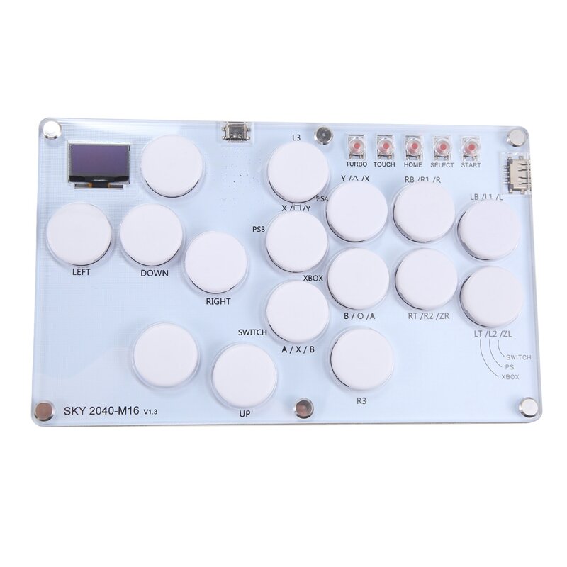 16-Tasten-Joystick-Hitbox-Tastatur Arcade-Stick-Controller für PS4/PS3/Switch/Steam Arcade-Hitbox-Controller-Kampfs ticks