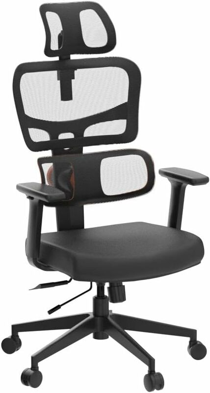 Ergonomic Desk Chair with Fully Adaptive Lumbar Support - Home and Ofiice Chair for Back Pain with 4D Armrest, Adjustable