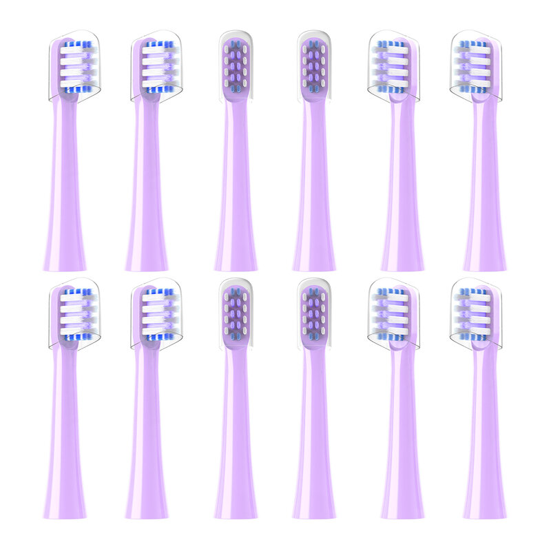 Substituição Toothbrush Heads, Compatível com Colgate Hum Conectado Bateria Inteligente, Toothbrush Refill Head,12 Pack