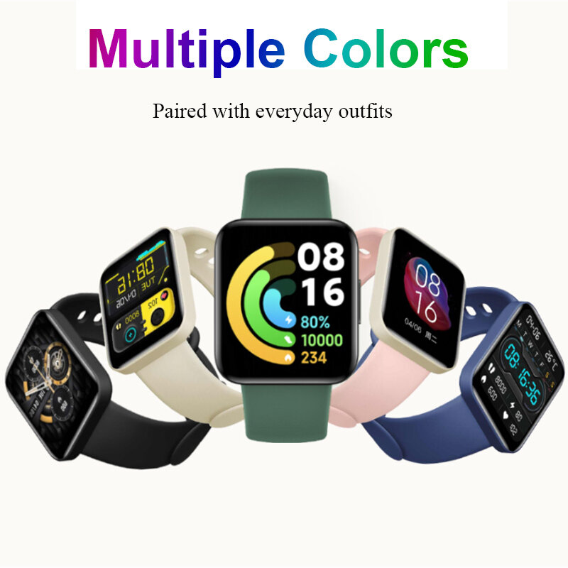 Correa de silicona para Xiaomi Mi Watch 2 Lite, correa de repuesto con funda blanda, pulsera de reloj Redmi Watch Mi Poco