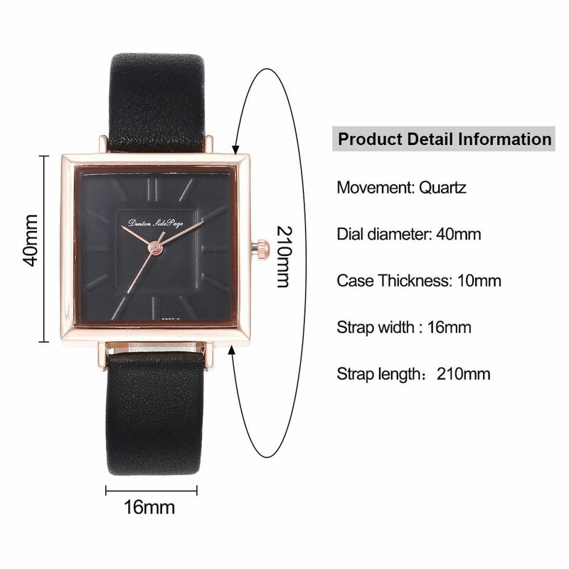 Relógio quartzo estilo simples feminino, requintado relógio de pulso, casual, elegante, novo