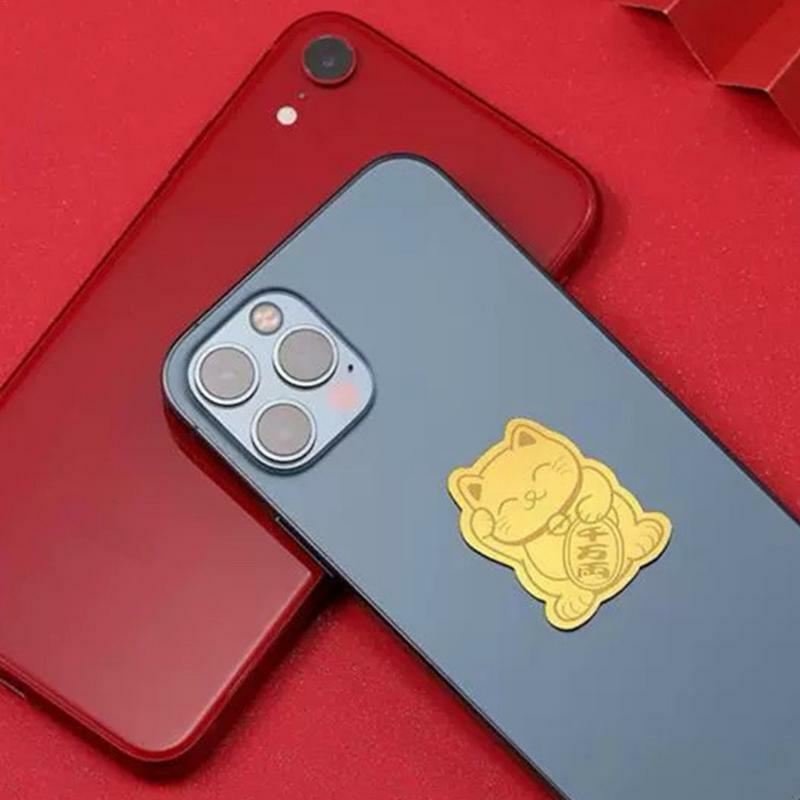 Fortune Cat Stickers Cute Lucky Cat Stickers For Cell Phones Electronic Devices Stickers Good Luck Cat Decals For Mobile Phones