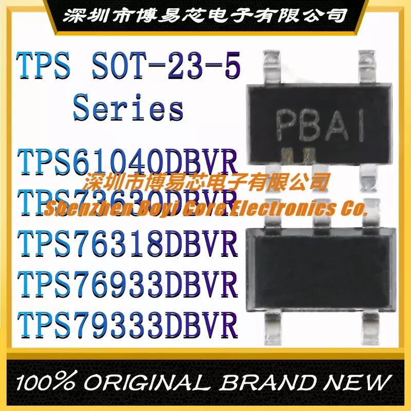 Tps61040dbvr Tps73630dbvr Tps76318dbvr Tps76933dbvr Tps79333dbvr Gloednieuwe Originele Ic Chip Sot-23-5