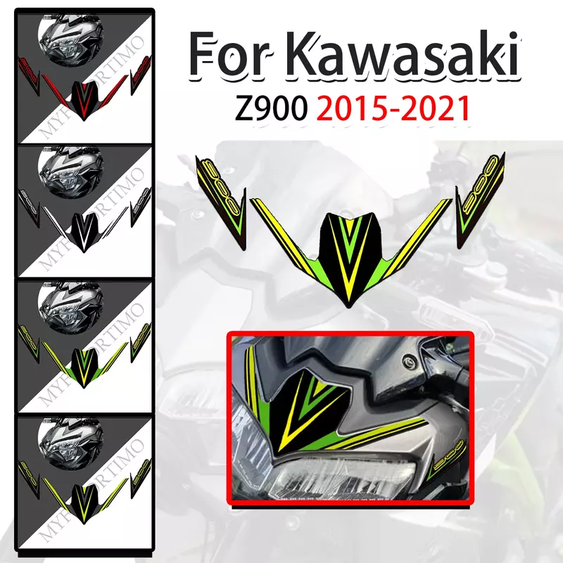 Fit Kawasaki Z 900 Z900 Motorcycle Front Fairing Fender Stickers And Decals  2015-2021