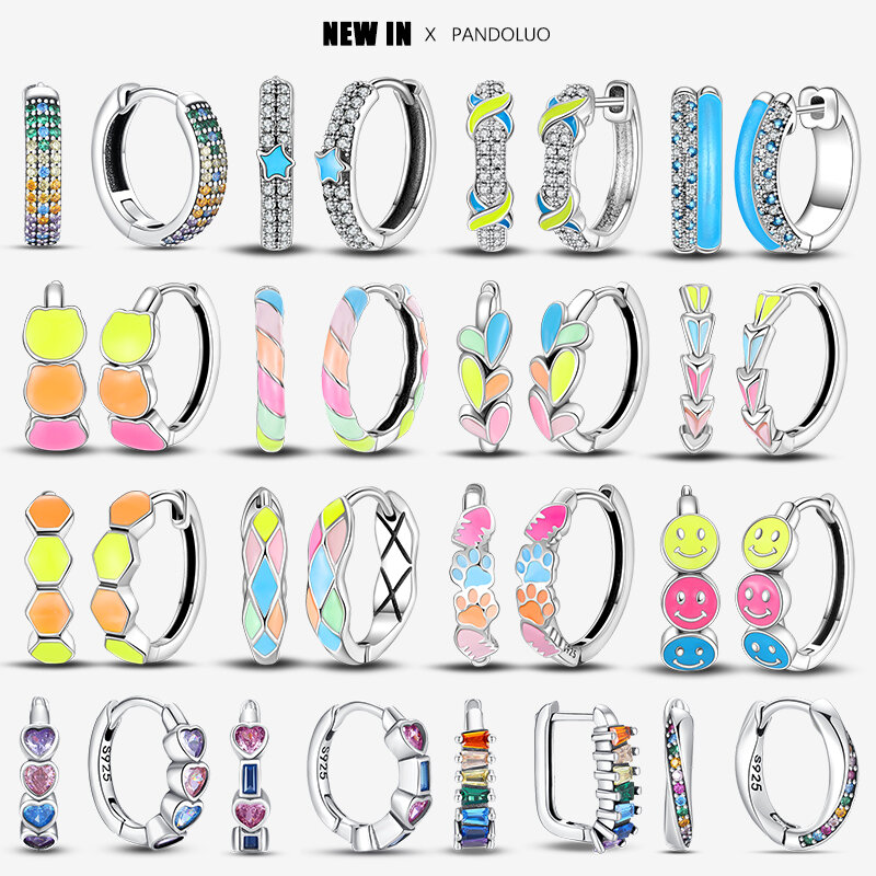 925 brincos luminosos de cor para mulheres, brinco de zircão, joias de luxo, design original, quente, novo, 2022