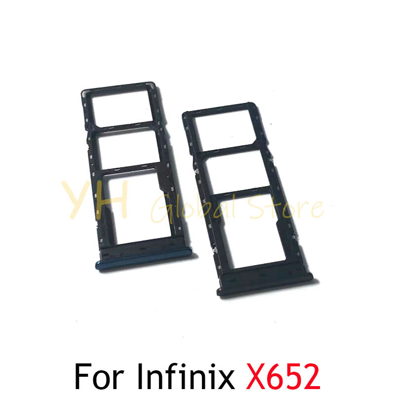 Soporte de bandeja para ranura de tarjeta Sim, piezas de reparación para Infinix Note 7, X690, X690B, Note 7 Lite, X656, X652