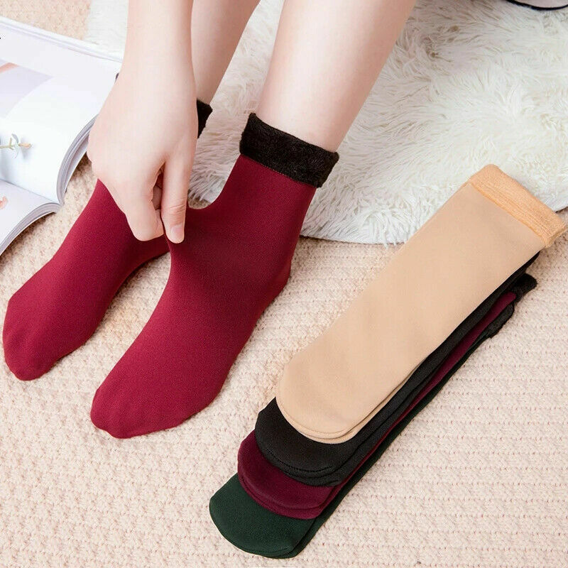 Winter Warm Stockings Women Thick Cashmere Seamless Snow Sock Outdoor Winter Warm Skiing Cycling Fishing Climbing Thermal Sock