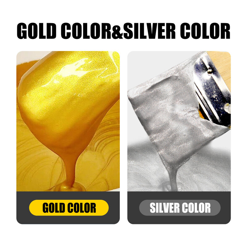 Gilt wasser-farbe auf wasserbasis handwerk färbung gold folie farbe gips harz holz produkte färbung DIY hand form schmuck
