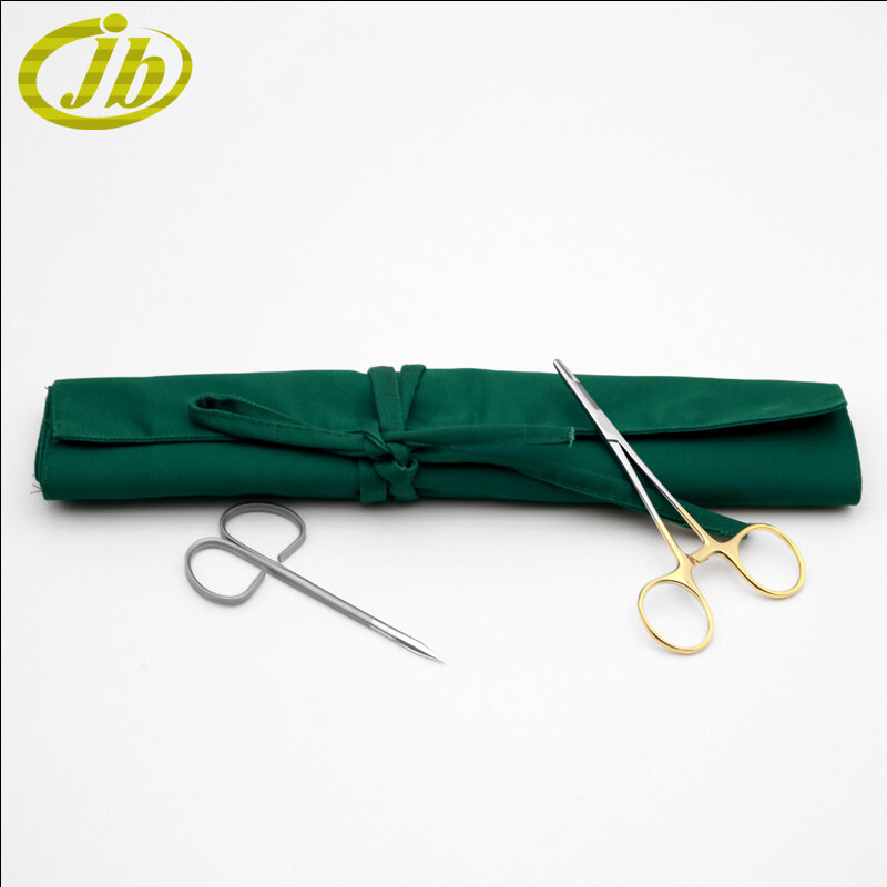 Cortinas desinfecção de instrumentos cirúrgicos envoltório pano algodão cirúrgico instrumento operacional azul-verde ventilar médico
