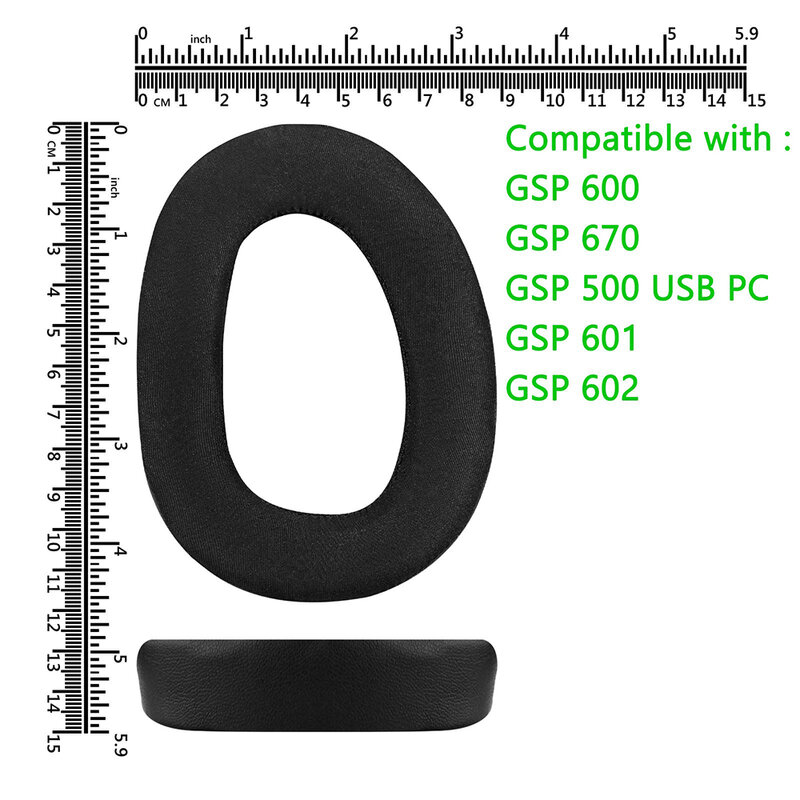 EPOS 젠하이저 GSP 600 670 550 500 601 602 교체용 이어 패드, GSA 헤드폰 액세서리, 이어 쿠션 메모리 폼 커버