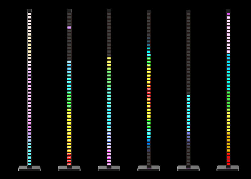 Inteligente RGB Música Strobe Atmosfera Luzes, Controle de Som, Música, LED Disco Floor, Wi-Fi, TV Game