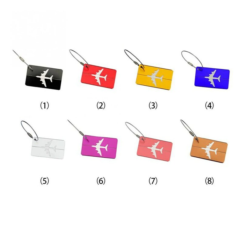 Aluminium Alloy Luggage Tags Baggage Name Tags 2023 Suitcase Address Label Holder 2019 Arrival Travel Accessories Fashion Bags