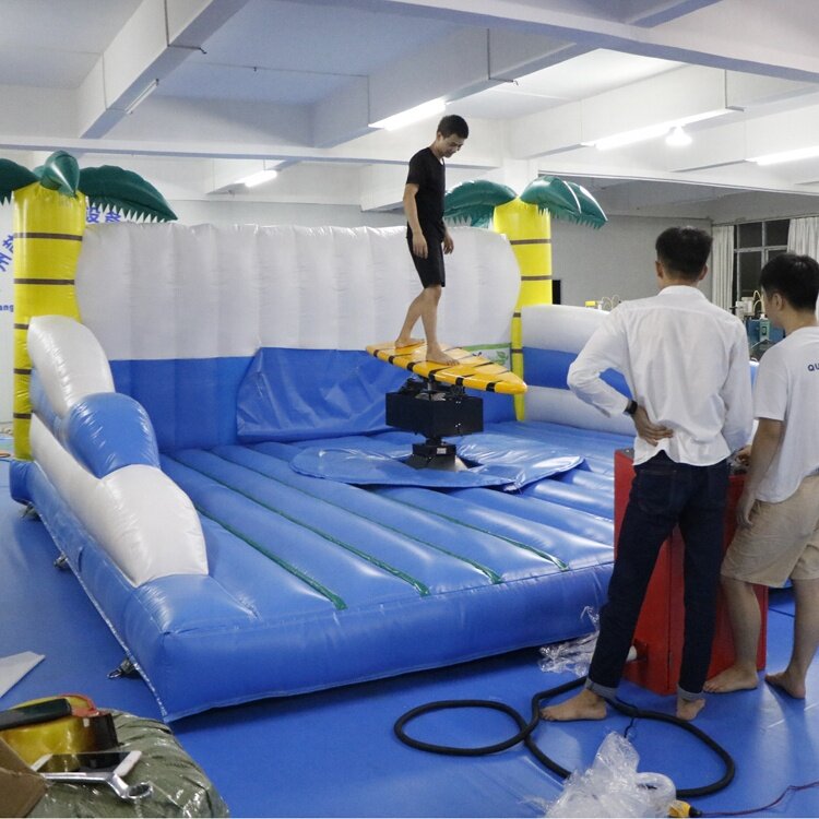 Волнистый надувной одиночный симулятор серфинга, надувные механические аттракционы для серфинга